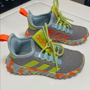 Adidas Kids Sneakers - Gray, orange and green size 11k